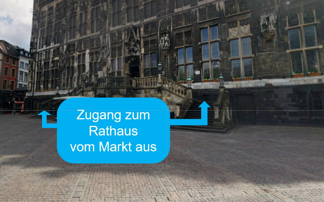 Zugang Rathaus Aachen